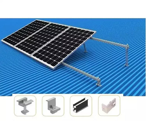 Estructura Montaje Elevado para 2 Panel Solar